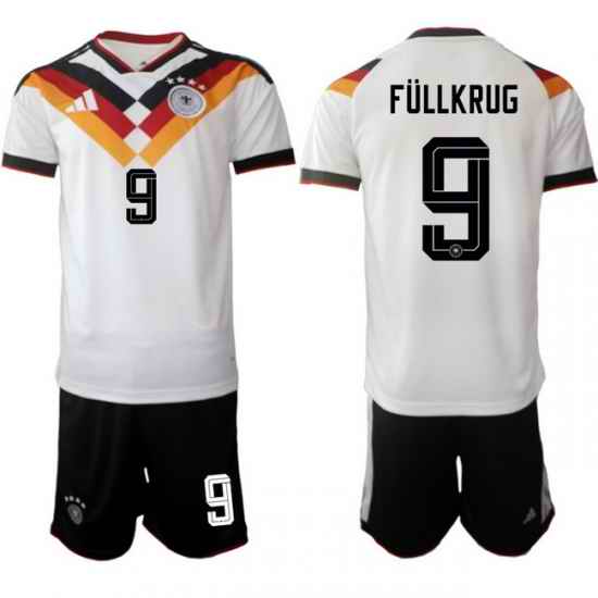 Germany 2026 FIFA World Cup Soccer Jersey White #9 FULLKRUG